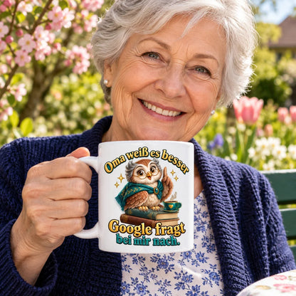 WS-Trend Eulenoma Tasse Keramik 330 ml Geschenk für Oma zum Geburtstag - WS-Trend.de