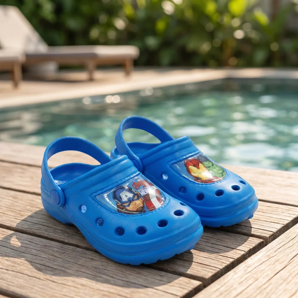 Marvel Avengers Kinder Jungen Clogs Badeschuhe Gr. 22-33 Blau - WS-Trend.de
