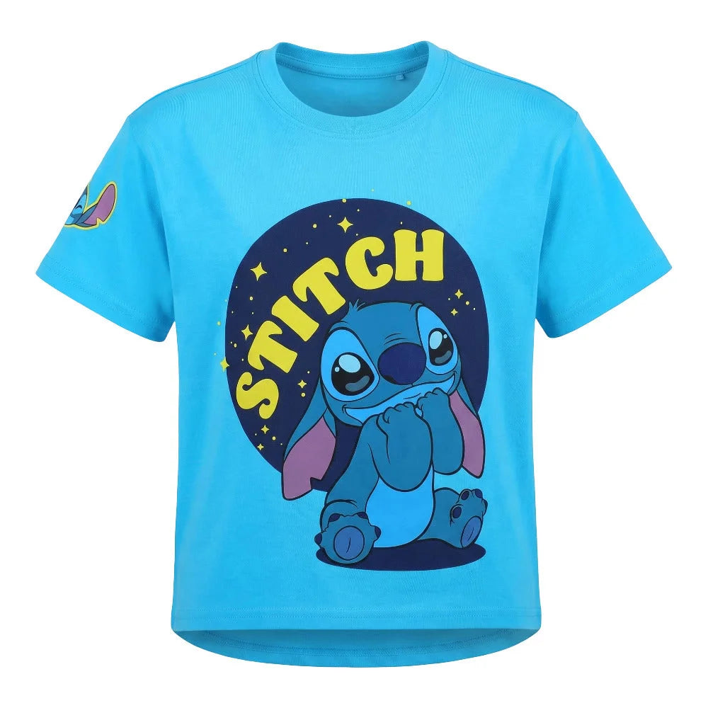 Disney Stitch Kinder Jungen T-Shirt Kurzarm Shirt Gr. 98 bis 128 Baumwolle - WS-Trend.de