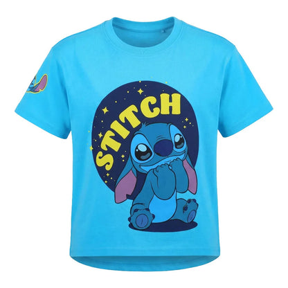 Disney Stitch Kinder Jungen T-Shirt Kurzarm Shirt Gr. 98 bis 128 Baumwolle - WS-Trend.de