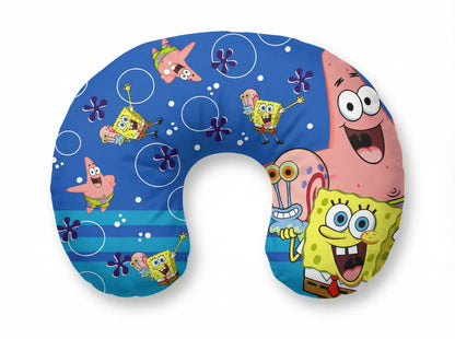 Spongebob Schwammkopf Kinder Reisekissen Nackenkissen Auto Flugzeug - WS-Trend.de