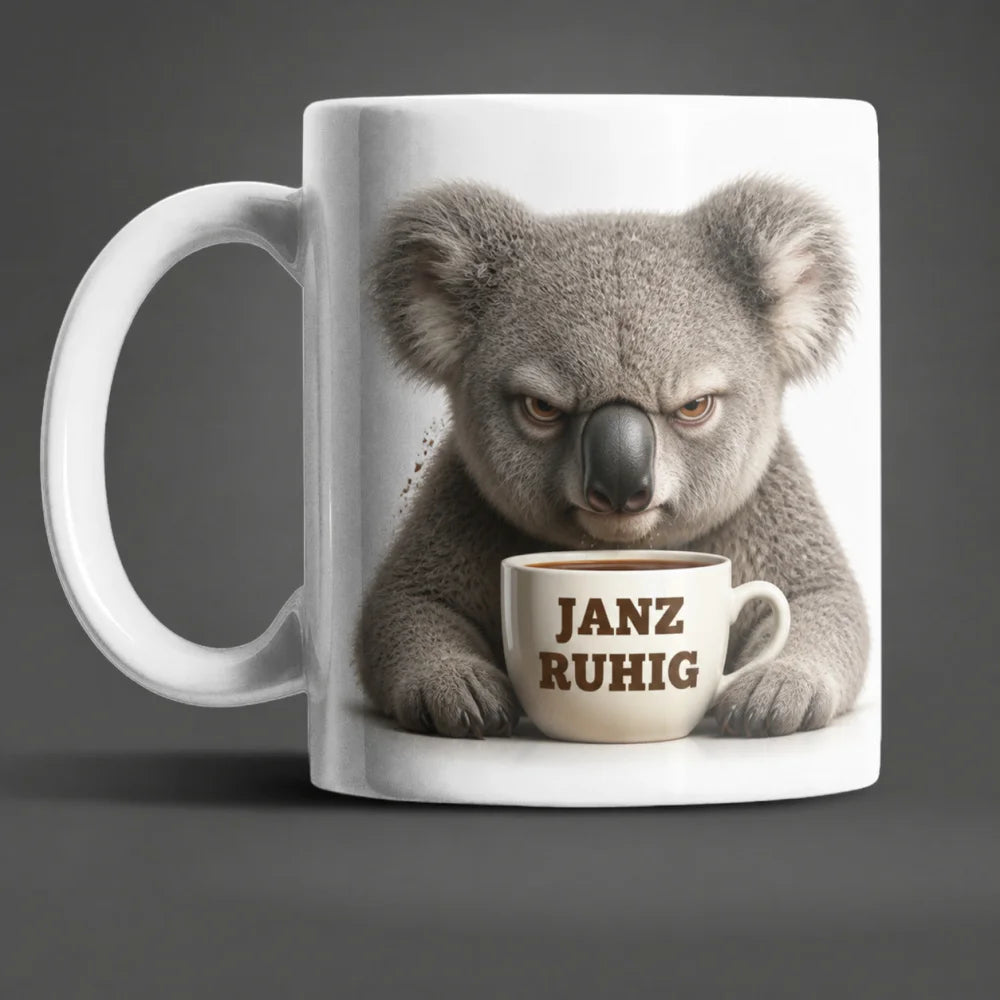 Lustige Tiertasse mit Spruch 325 ml – 15 Tiermotive Geschenkidee Büro - WS-Trend.de