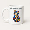 Anti-Stress-Tasse Katze – bunter Keramikbecher 325 ml Glasoptik