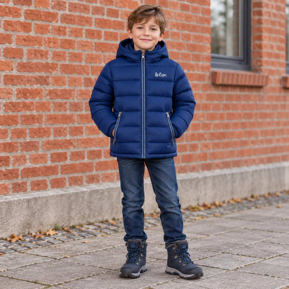 Lee Cooper Kinder Jungen Winterjacke Jacke mit Kapuze Parka Gr. 104-164 - WS-Trend.de