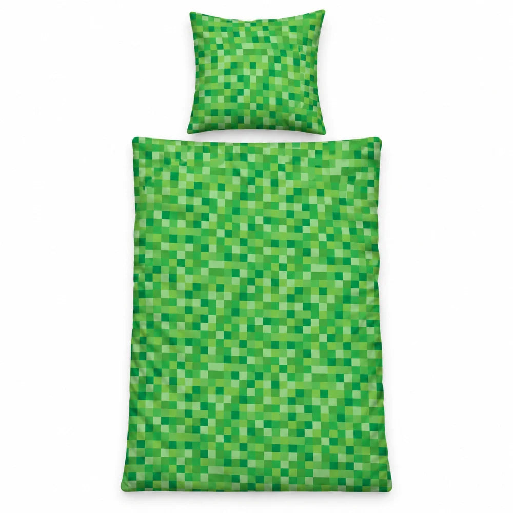 Minecraft Creeper Wendebettwäsche 135-140x200 + 65x65 cm - WS-Trend.de