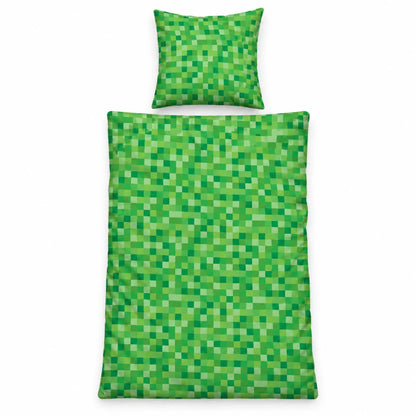 Minecraft Creeper Wendebettwäsche 135-140x200 + 65x65 cm - WS-Trend.de