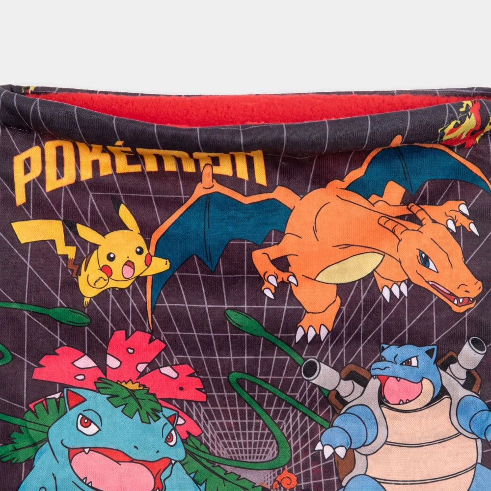 Pokémon Pikachu Kinder Herbst Winter Coral Snood Loop 20 x 25 cm - WS-Trend.de