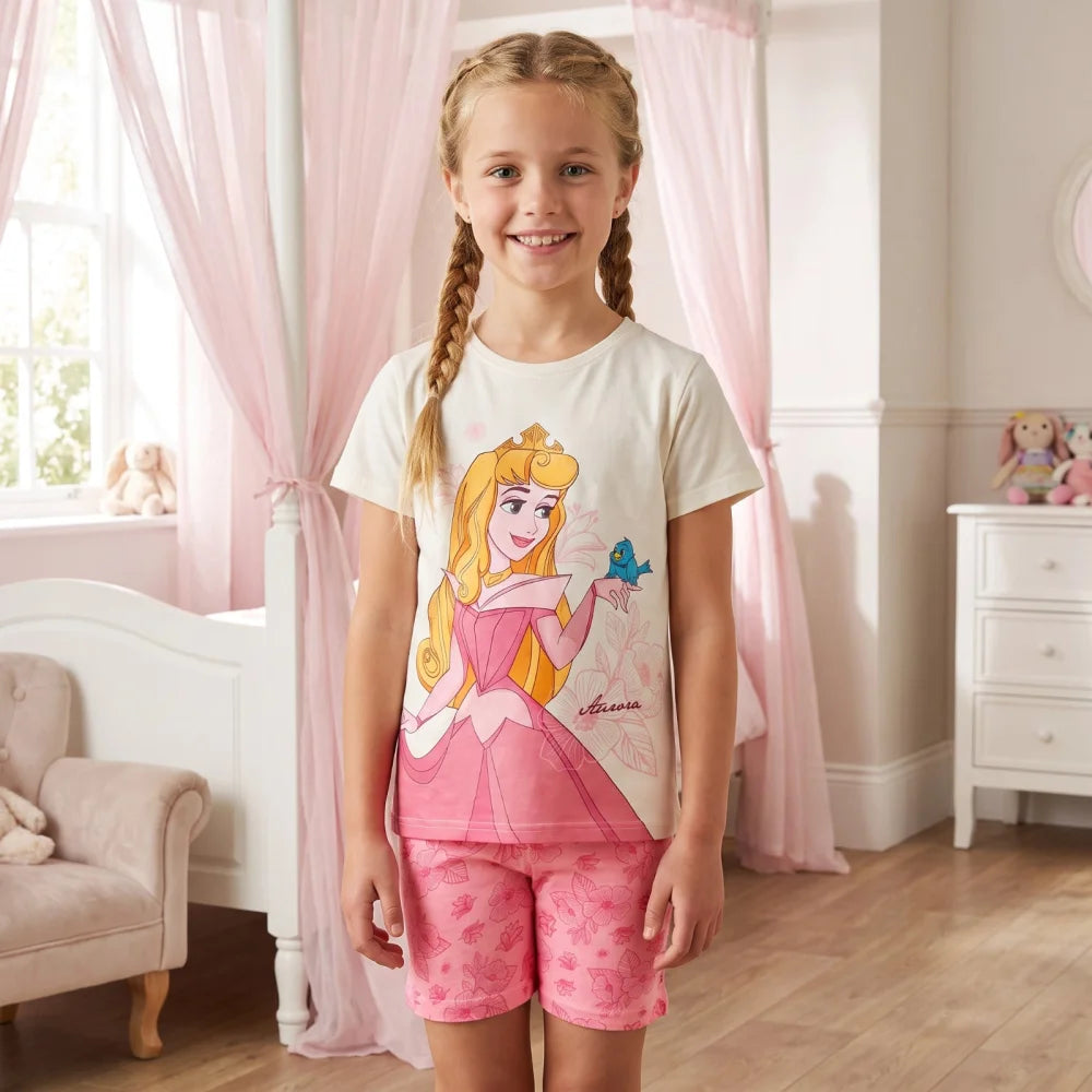 Disney Cinderella Rapunzel Kinder Schlafanzug Pyjama Gr. 92-128 100% Baumwolle - WS-Trend.de