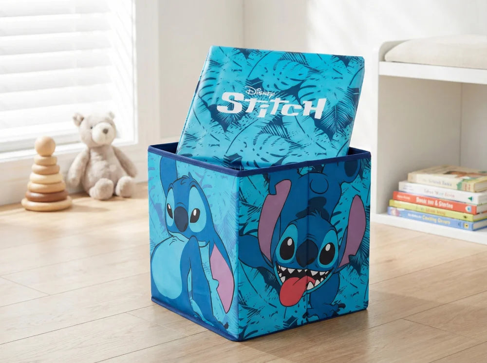 Disney Lilo und Stitch Kinder Spielzeugkorb mit Deckel 30x30x30 cm - WS-Trend.de