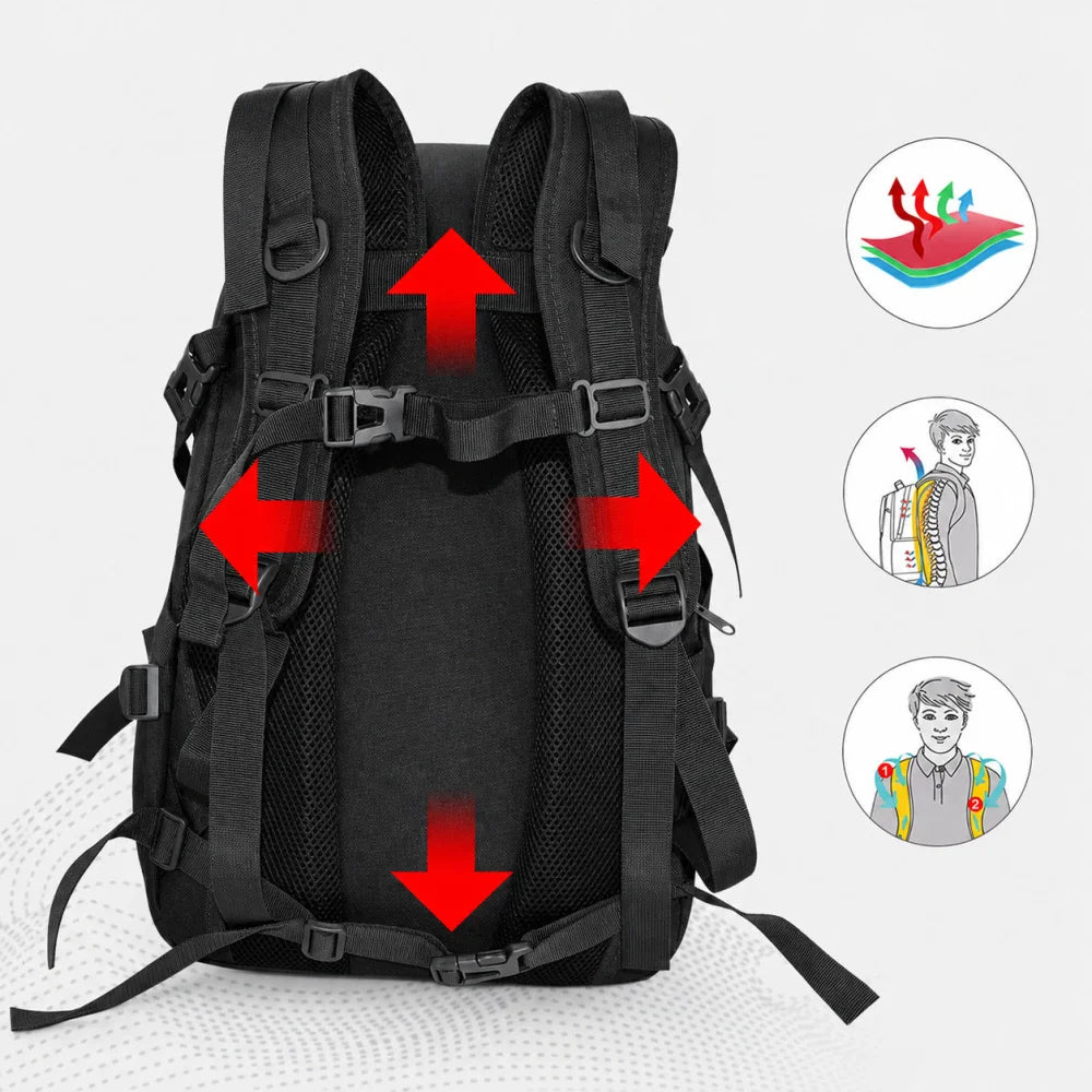 Taktischer Mehrzweck-Rucksack Militär-Rucksack Armee Touristen ca. 55 L - WS-Trend.de