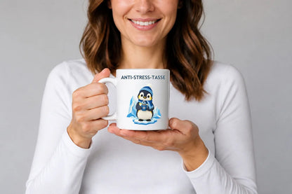Anti-Stress-Tasse Pinguin – Papercut Keramikbecher 325 ml - WS-Trend.de