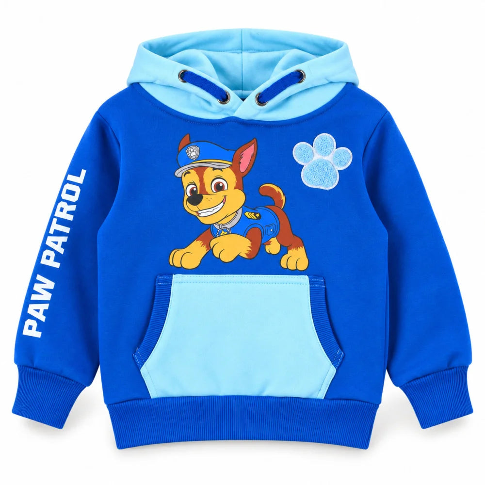 PAW Patrol Chase Kinder-Hoodie mit Kapuze Hellblau oder Dunkelblau 92–128 - WS-Trend.de