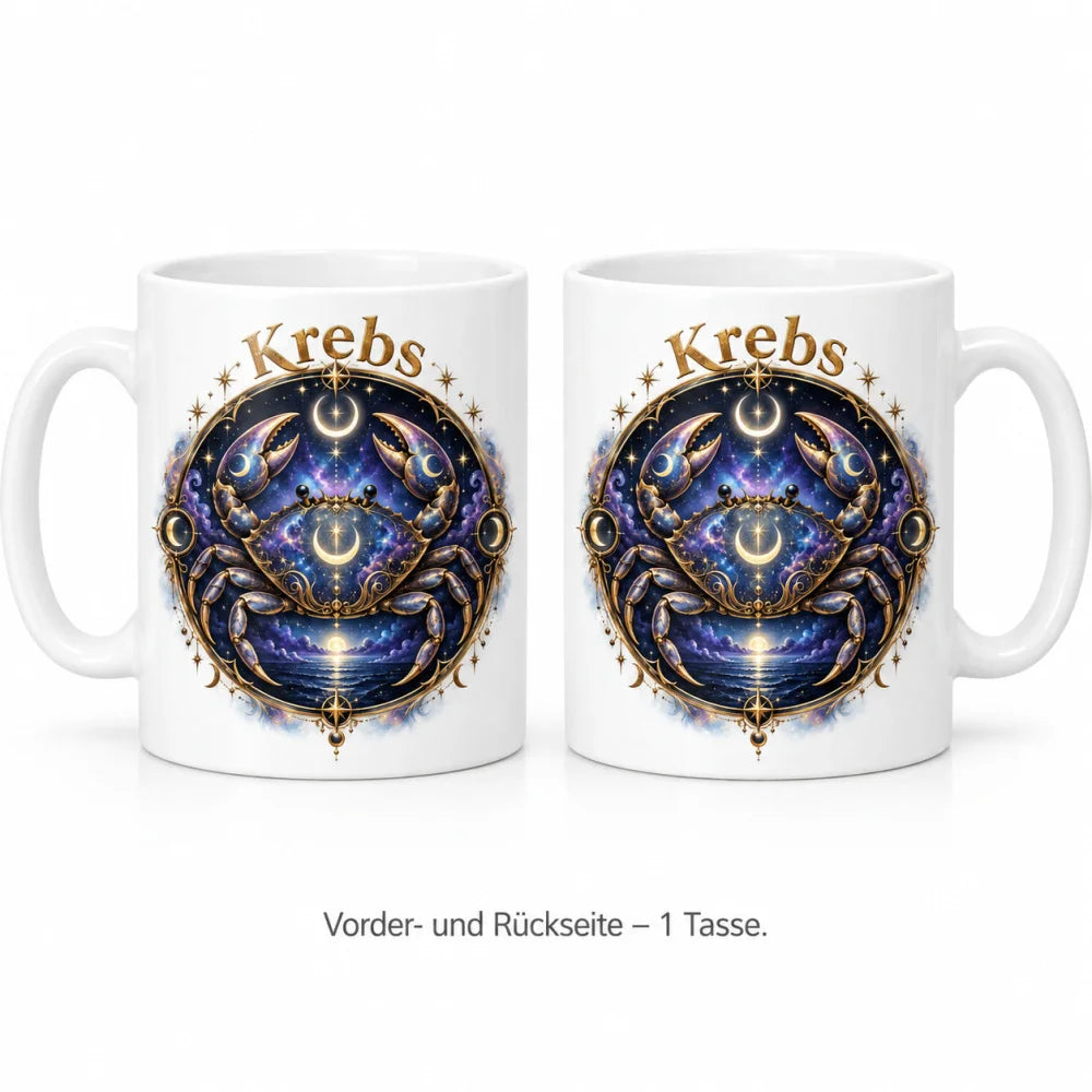 WS-Trend Sternzeichen Tasse Krebs mystisch Keramik 330 ml Geschenk - WS-Trend.de