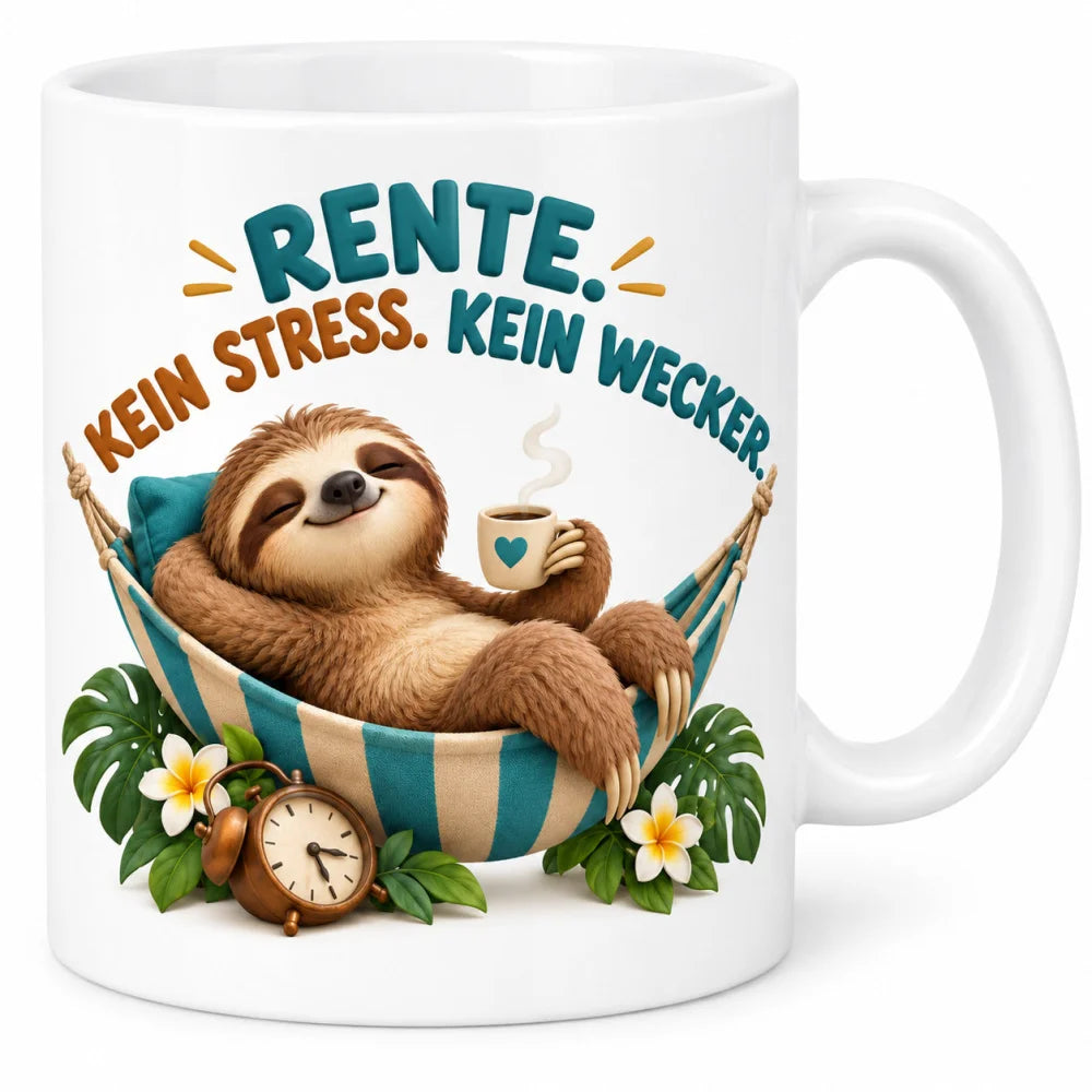 WS-Trend Rente Tasse Keramik 330 ml Spruch Geschenk 10 Motive zur Wahl - WS-Trend.de