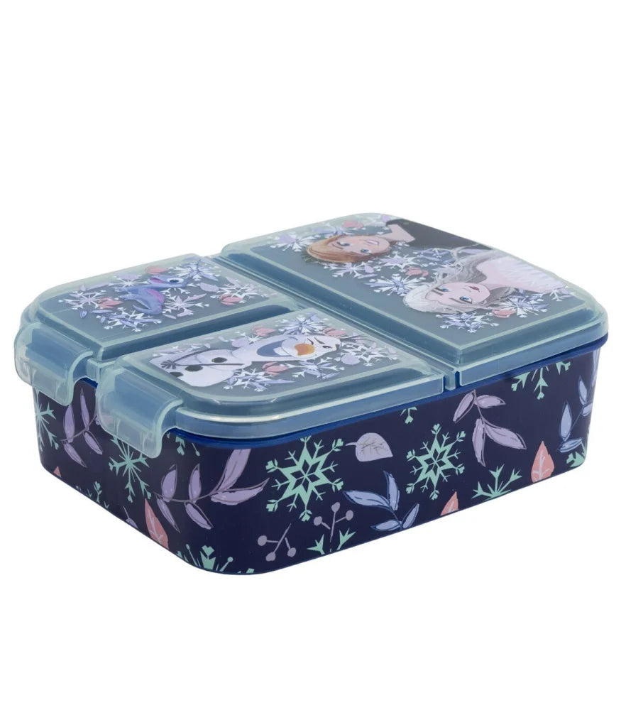 Disney Die Eiskönigin 2 tlg Kinder Lunch Set 3 Kammer Brotdose Trinkflasche 560 ml - WS-Trend.de