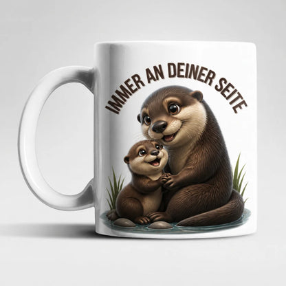 Immer an deiner Seite Tasse 325 ml Keramik Tiermotiv Geschenkidee Bunt - WS-Trend.de