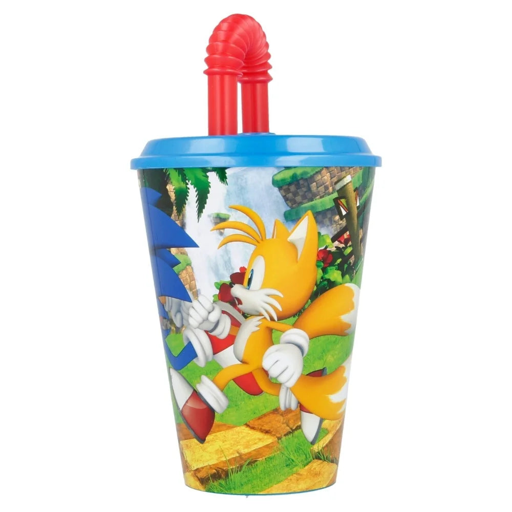 Sonic the Hedgehog 2-teiliges Lunch Set – Brotdose und Trinkbecher mit Halm - WS-Trend.de