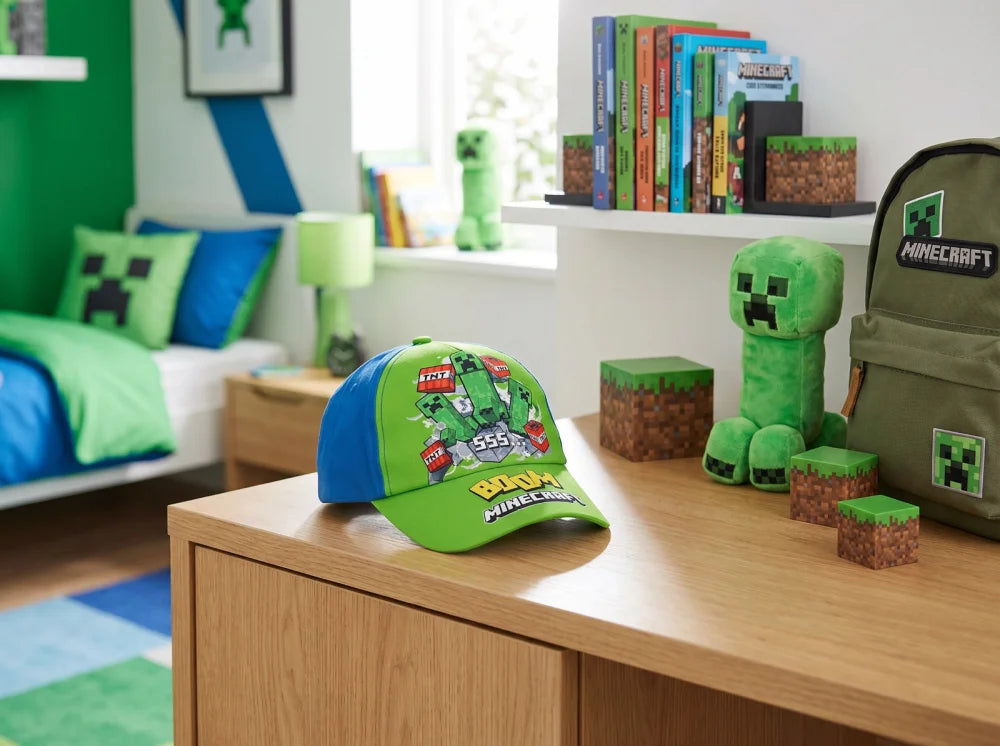Minecraft Creeper Jungen Basecap Baseball Kappe Mütze Gr. 54 bis 56 - WS-Trend.de