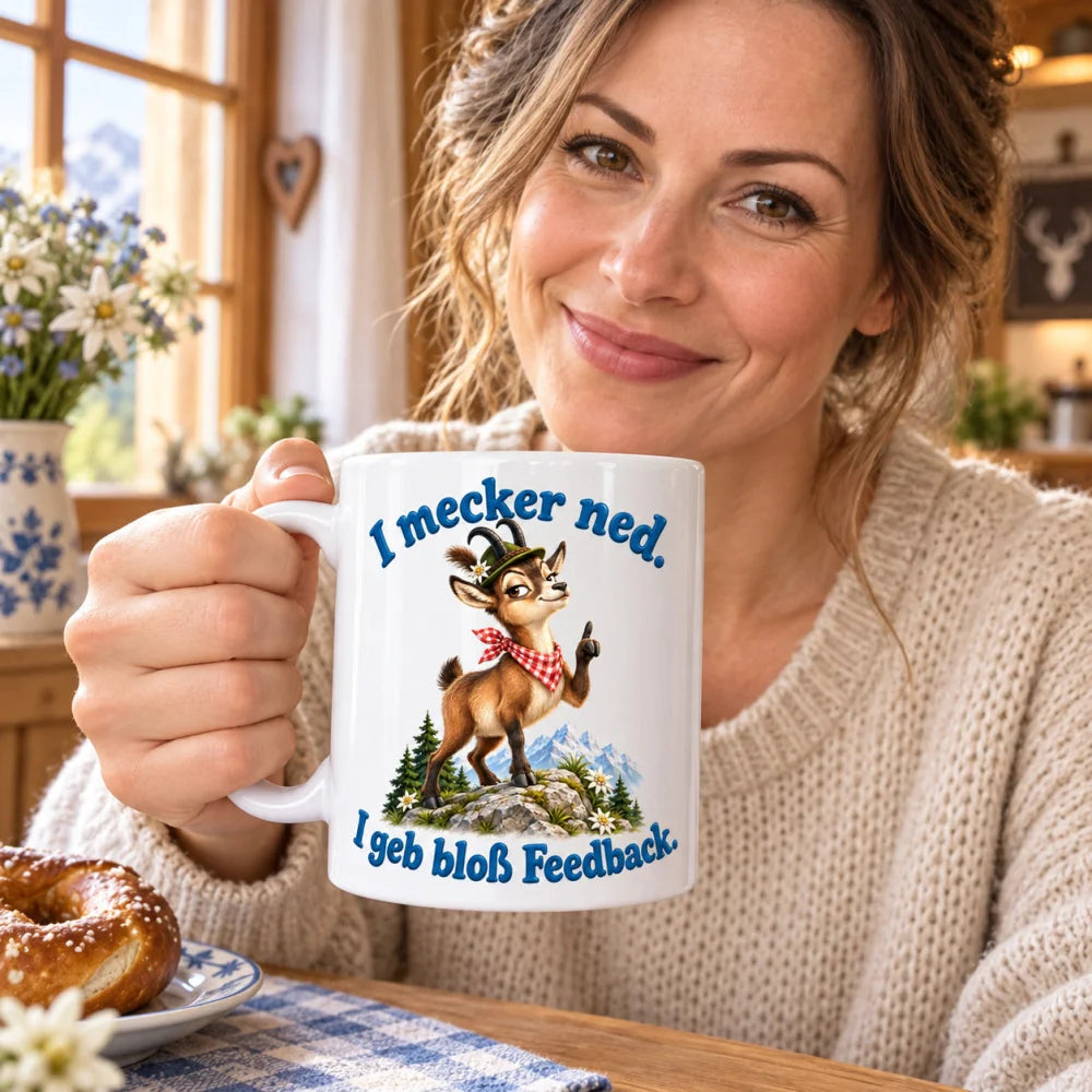 WS-Trend Gams Tasse mit bayerischem Spruch Keramik 330 ml Geschenkidee - WS-Trend.de