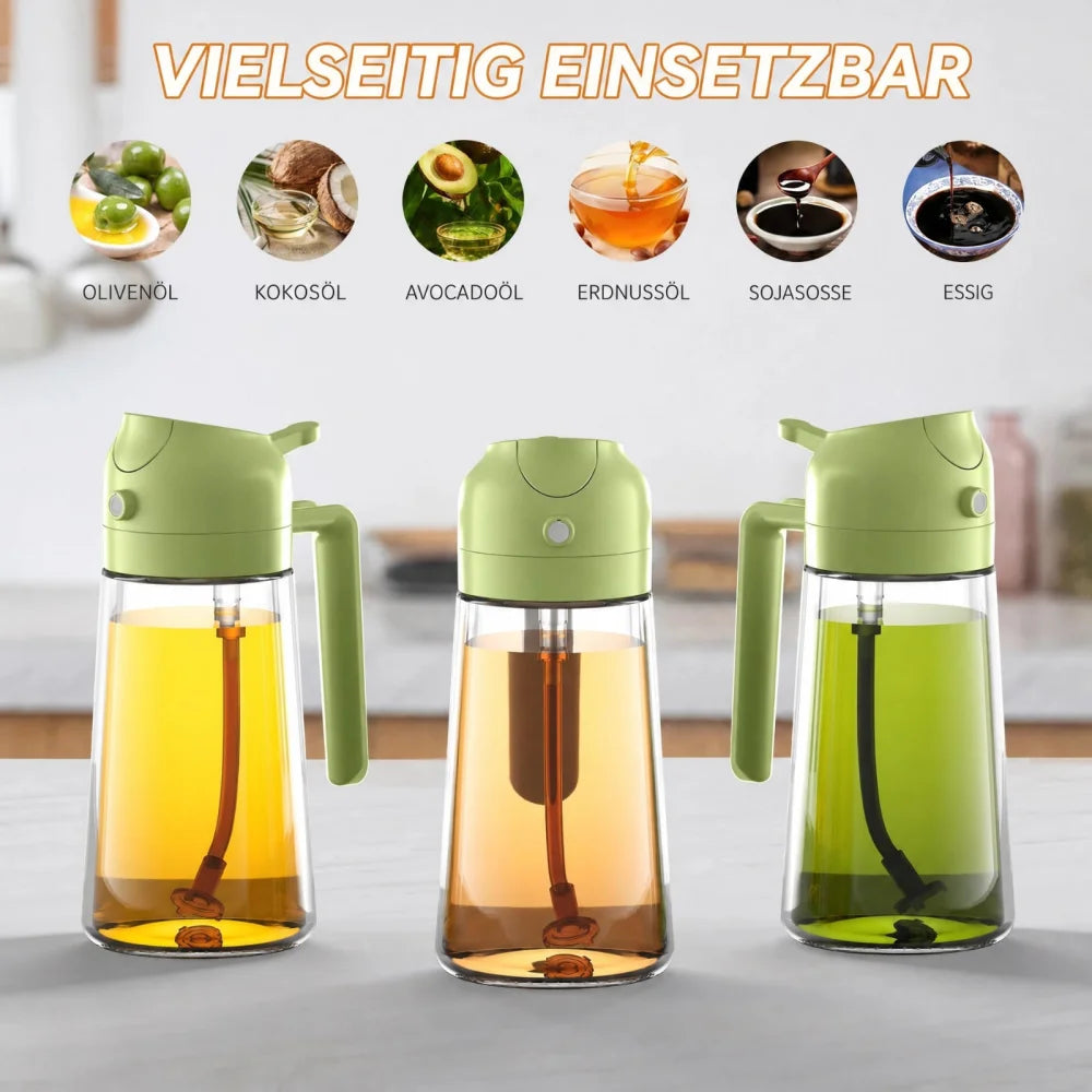 2-in-1-Ölspender und Ölsprüher Ölspenderflasche für Küchenspray 470 ml - WS-Trend.de