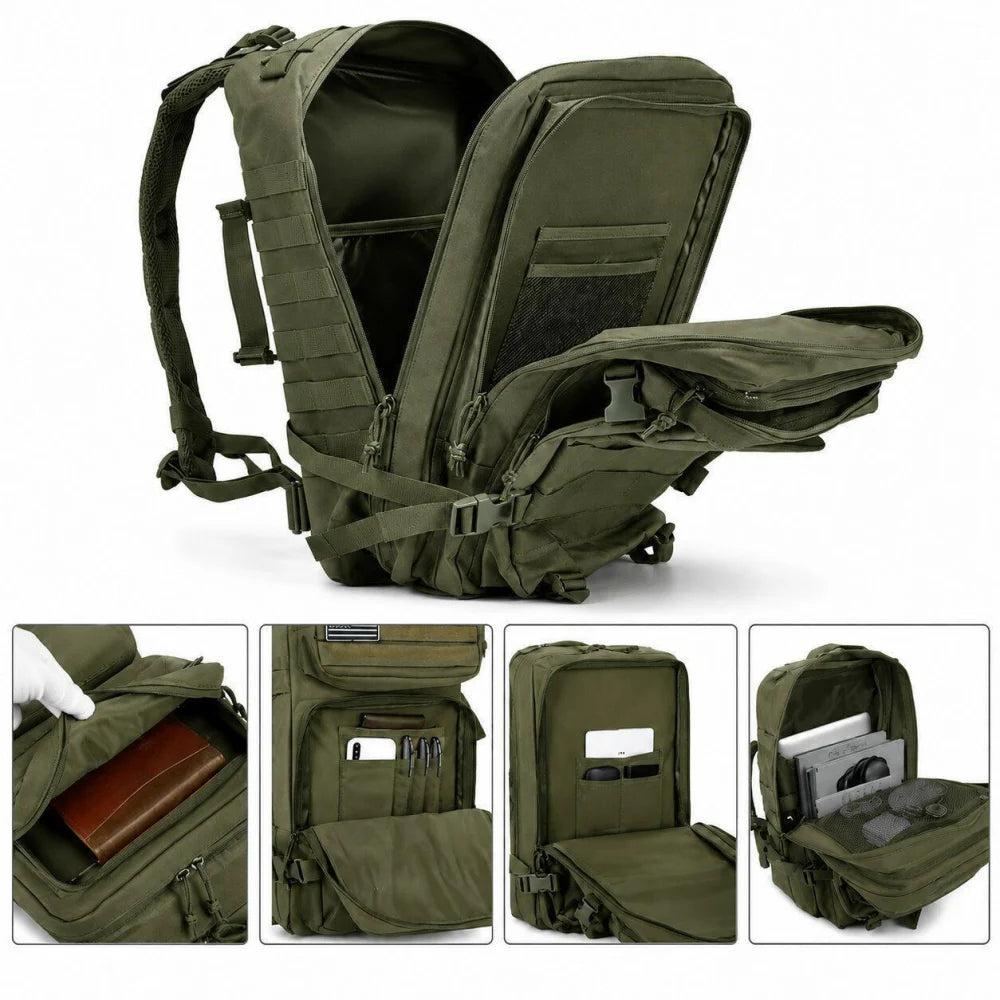 Taktischer Mehrzweck-Rucksack Militär-Rucksack Armee Touristen ca. 45 L - WS-Trend.de