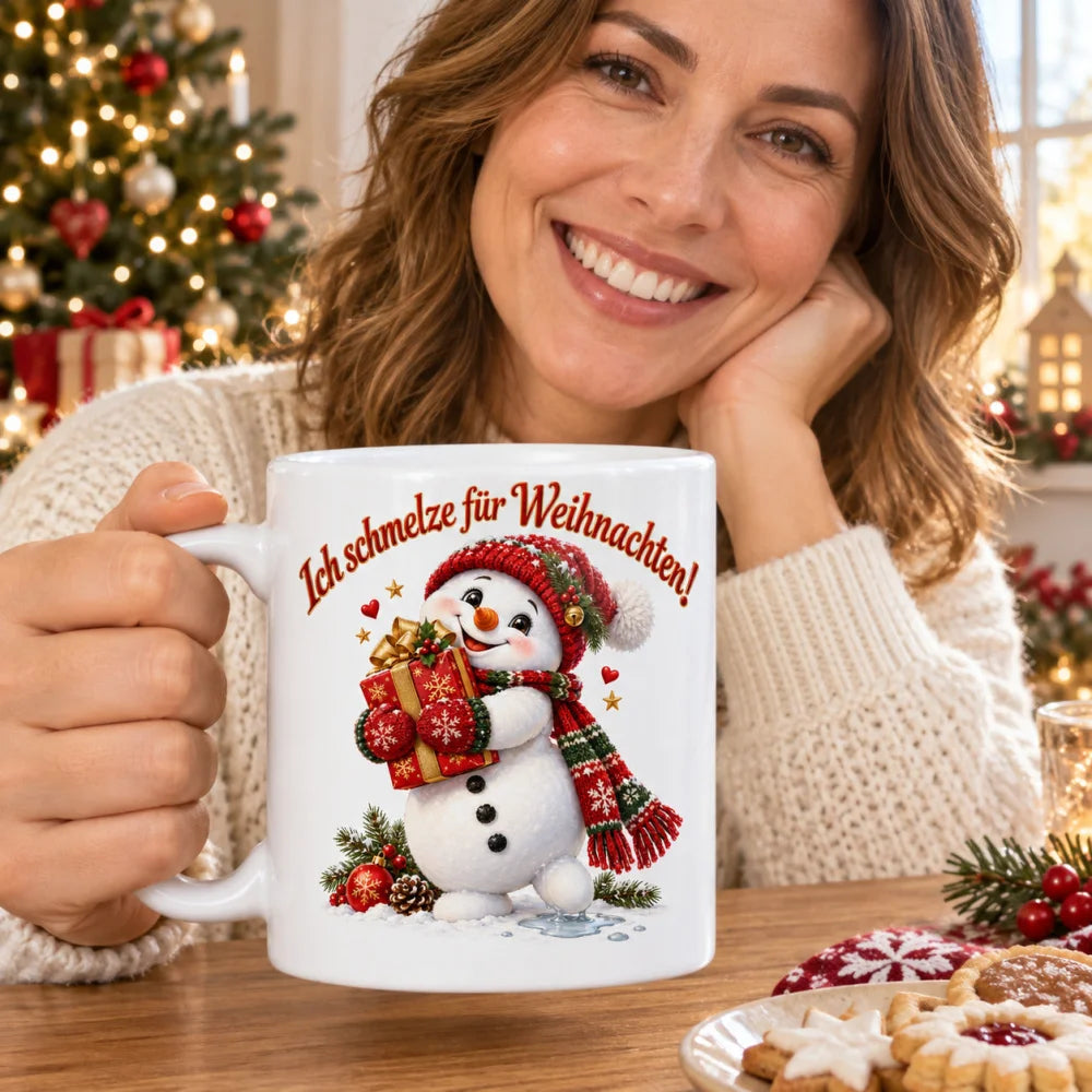 WS-Trend Ich schmelze Schneemann Tasse 330 ml Geschenktasse mit Spruch - WS-Trend.de