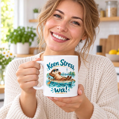 WS-Trend Spree Otter Tasse lustiger Spruch Keramik 330 ml Geschenkidee - WS-Trend.de