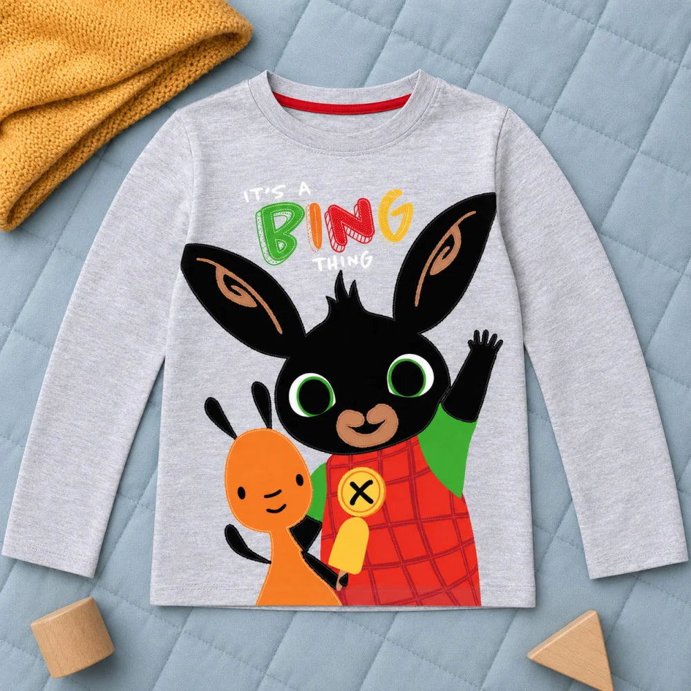 Bing Jungen Langarmshirt Blau oder Grau Größen 92–116 - WS-Trend.de