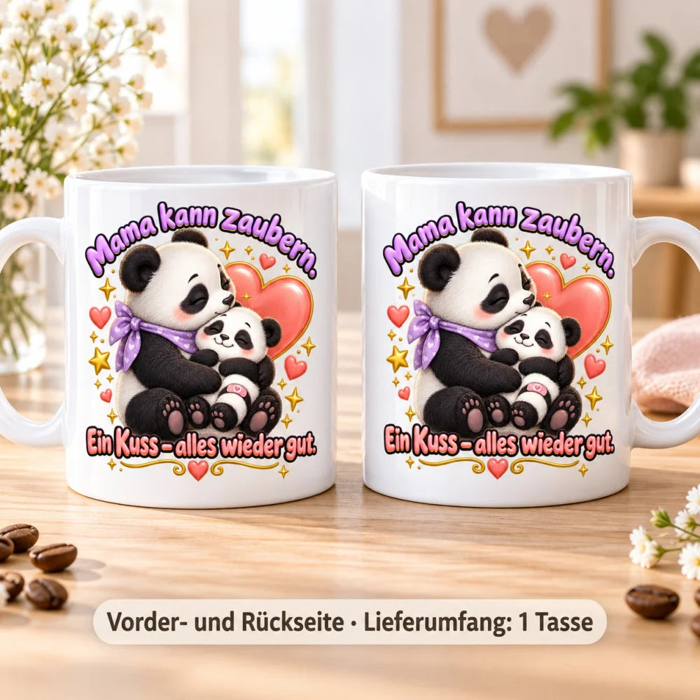 WS-Trend Pandamama Kaffeetasse Keramik 330 ml Mama Geschenk mit Spruch - WS-Trend.de