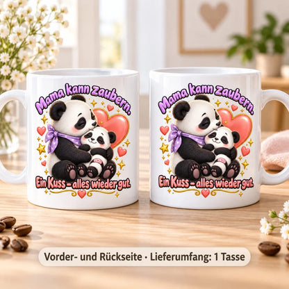 WS-Trend Pandamama Kaffeetasse Keramik 330 ml Mama Geschenk mit Spruch - WS-Trend.de