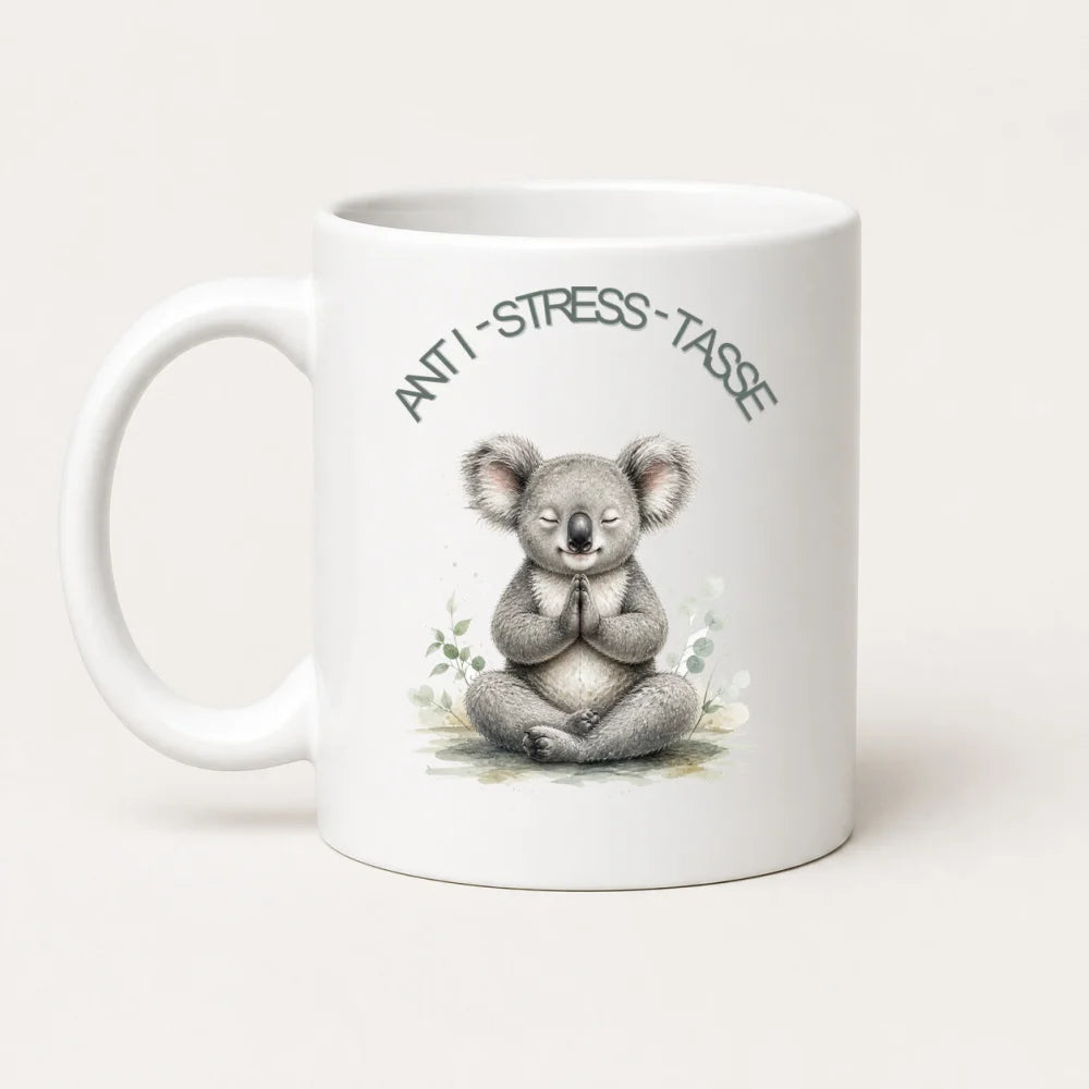 Anti-Stress-Tasse Koala Aquarell 325 ml Keramik Geschenk - WS-Trend.de