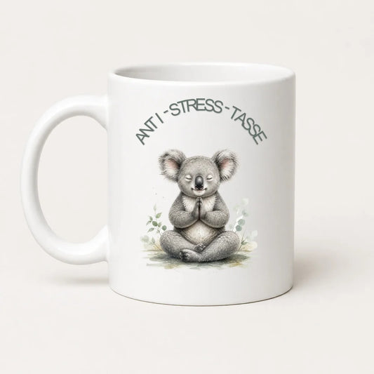 Anti-Stress-Tasse Koala Aquarell 325 ml Keramik Geschenk - WS-Trend.de