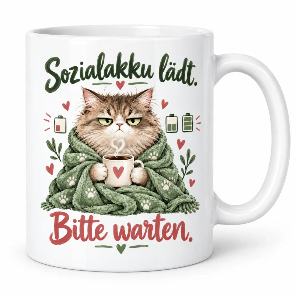 Tasse Spruch 330ml Keramik 10 Motive für Kaffee Hobby und Geschenke. - WS-Trend.de
