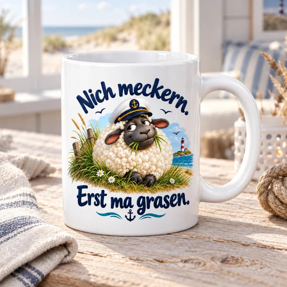 WS-Trend Deichschaf Tasse lustiger Spruch Keramik 330 ml Geschenktasse - WS-Trend.de