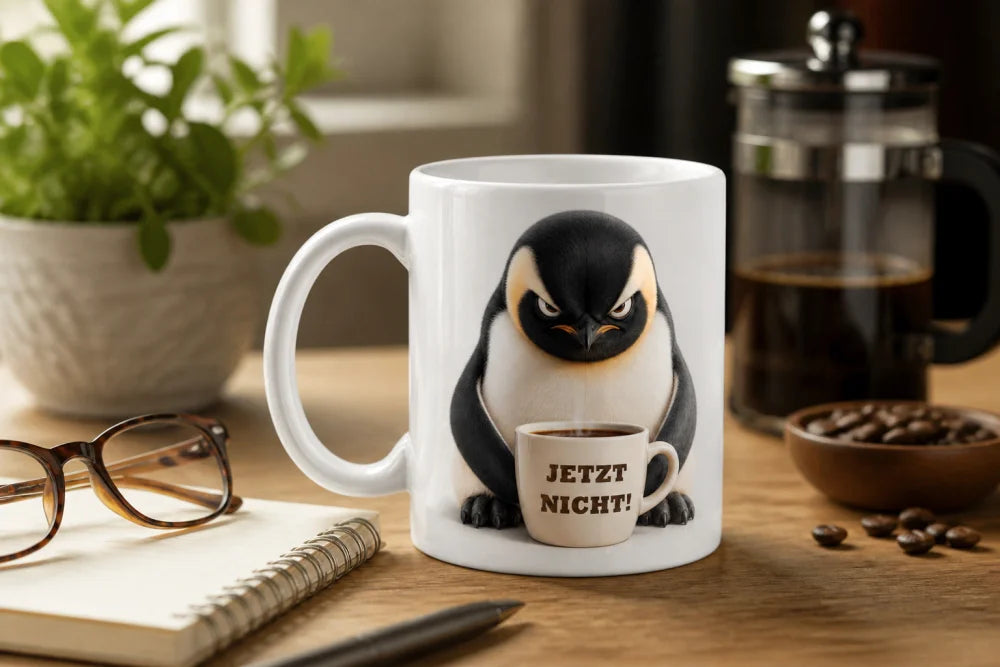 Lustige Tiertasse mit Spruch 325 ml – 15 Tiermotive Geschenkidee Büro - WS-Trend.de