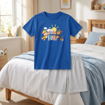 Paw Patrol Kinder Jungen Schlafanzug Pyjama kurz Nachtwäsche 98-116 - WS-Trend.de