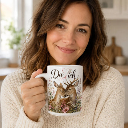 Reh-Tasse für Lieblingsmenschen - Geschenk zum Valentinstag beidseitig - WS-Trend.de