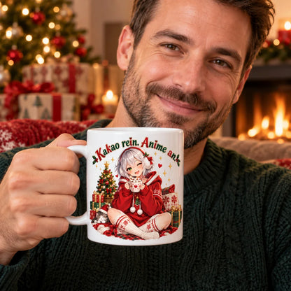 WS-Trend Kakao-Power Anime Weihnachtstasse Keramik 330 ml Geschenkidee - WS-Trend.de