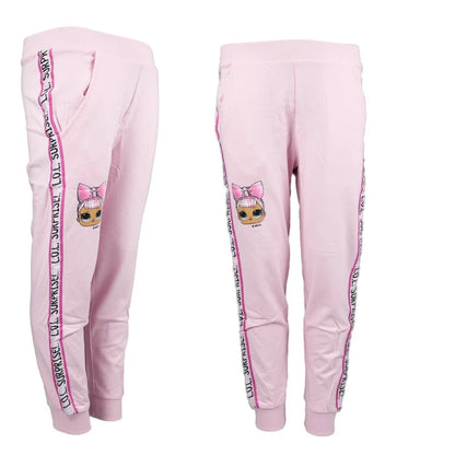 LOL Surprise Kinder Jogginghose Hose Freizeithose Mädchen Grau Rosa Gr. 104-110 - WS-Trend.de