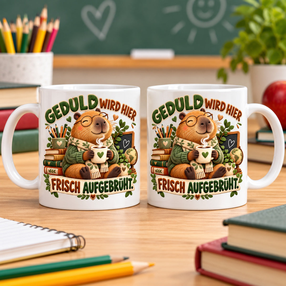 Lehrer Tasse Keramik 330 ml Geschenk Lehrerin Unterricht Spruch Kaffee