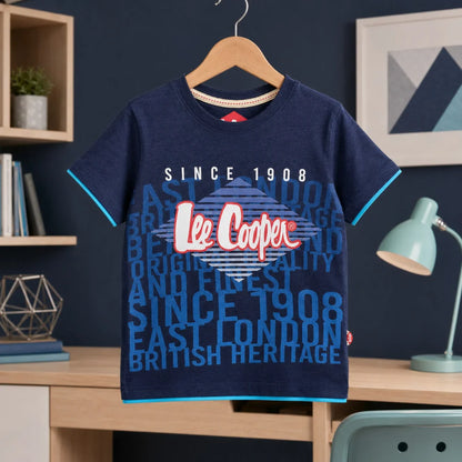 Lee Cooper Kinder Jungen T-Shirt Kurzarm Shirt 104-152 - 100% Baumwolle - WS-Trend.de