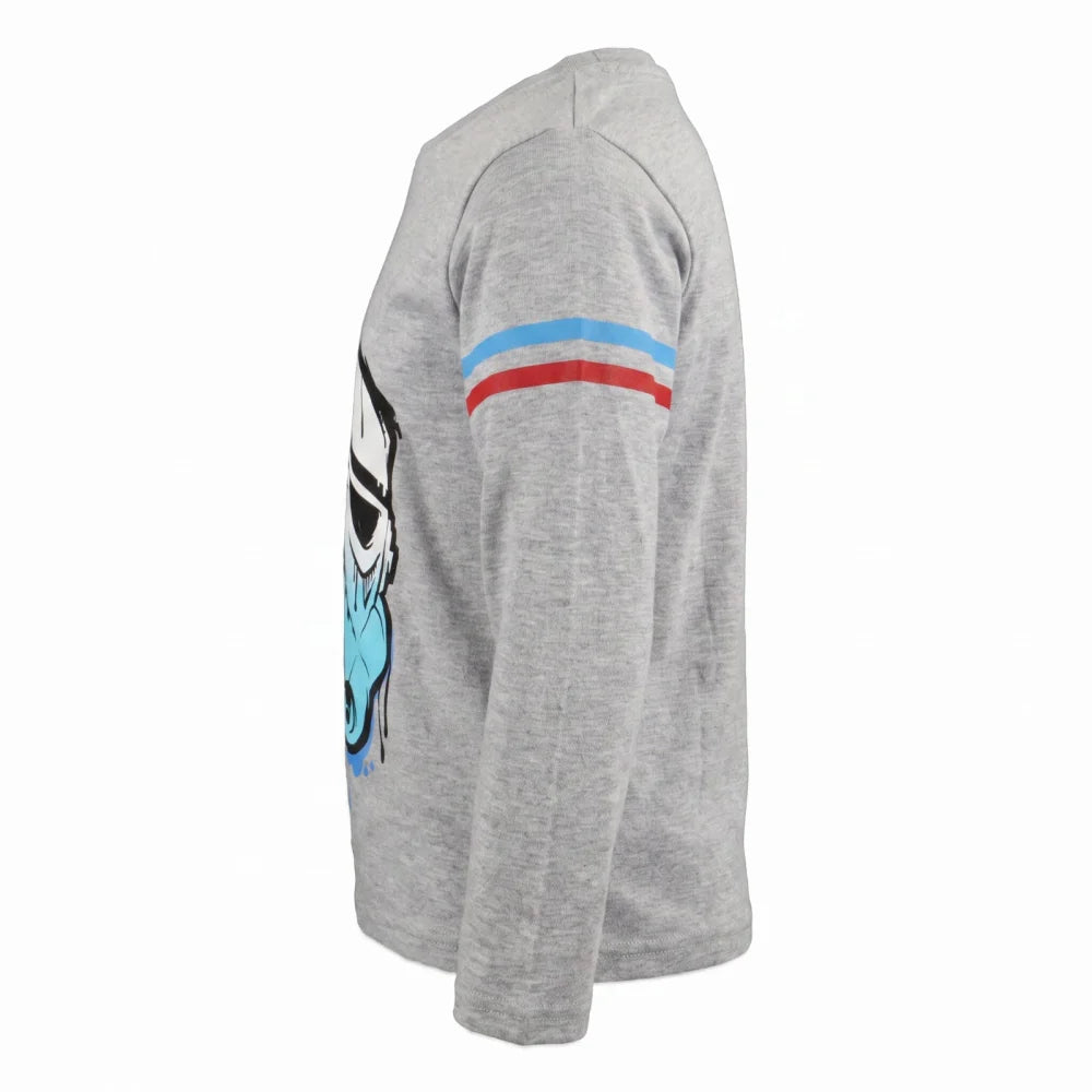 Print-Shirt Disney Star Wars Storm Trooper Kinder Jungen langarm Shirt Gr. 110-140 - WS-Trend.de