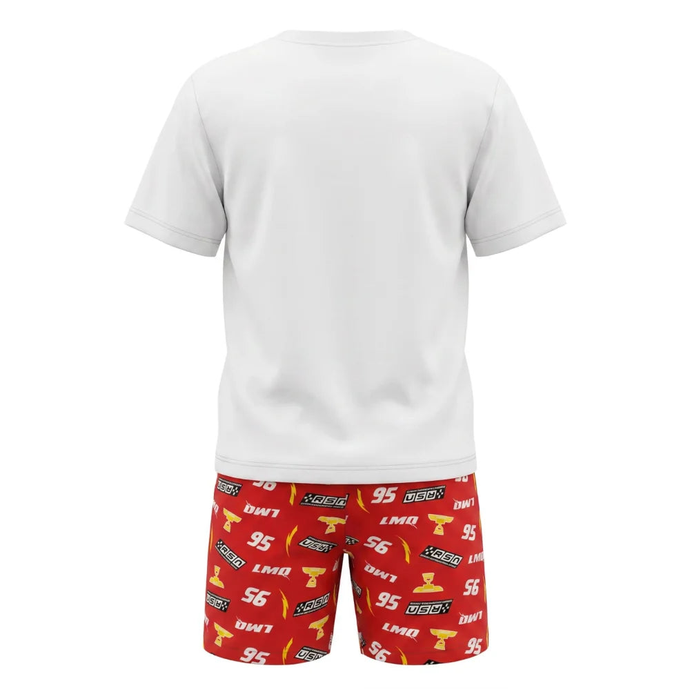 Disney Cars 3 Lightning McQueen Kinder kurzarm Pyjama Schlafanzug 98-128 - WS-Trend.de