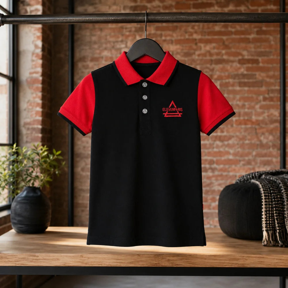 Eleven Paris Jungen Polo T-Shirt Kurzarm Shirt 104 - 164 Baumwolle - WS-Trend.de