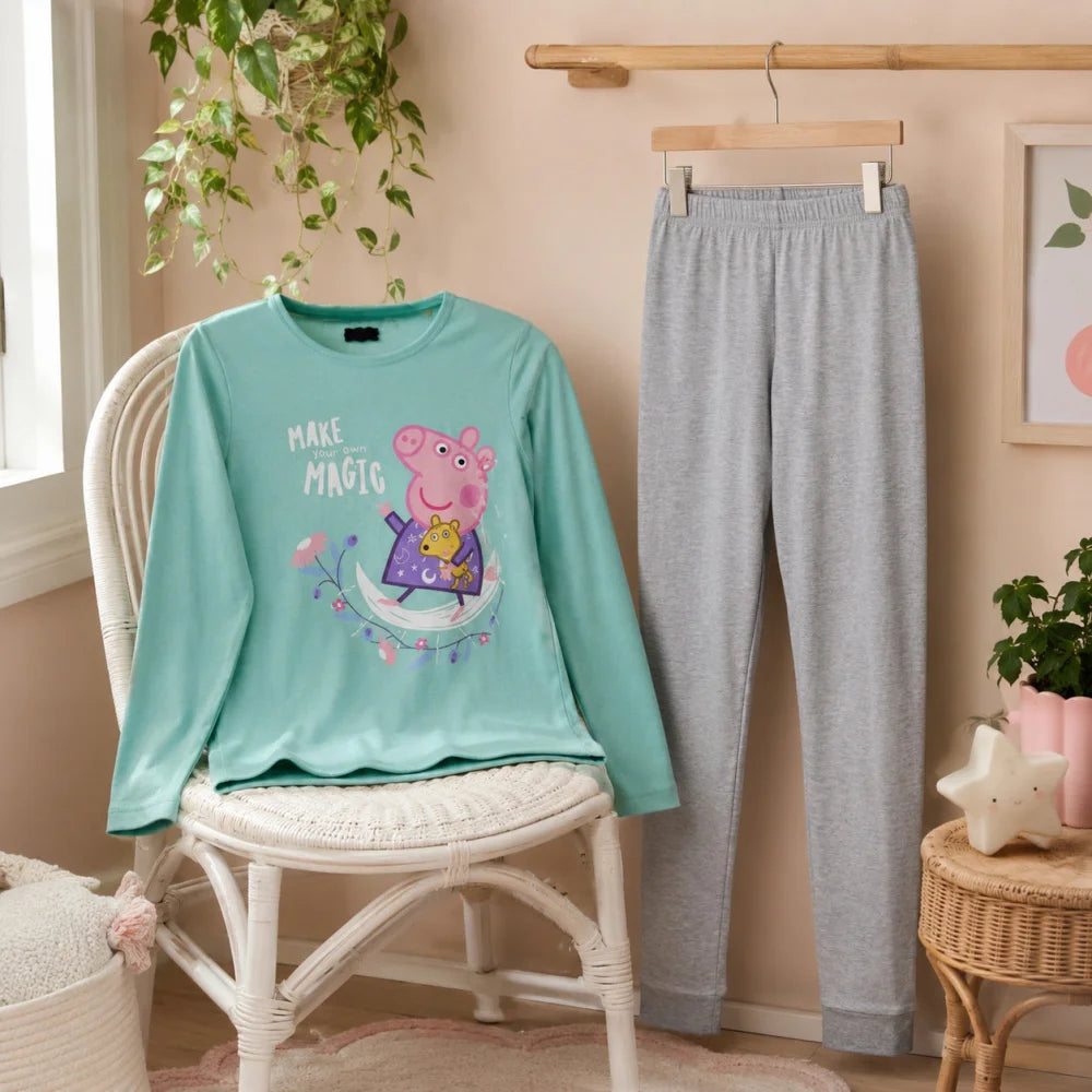 Peppa Wutz Pig Kinder Mädchen Schlafanzug Pyjama Gr. 92 bis 116 - WS-Trend.de