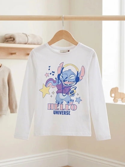 Disney Lilo und Stitch Kinder Mädchen Langarmshirt Shirt Gr. 98-128 - WS-Trend.de