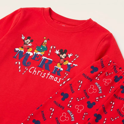 Disney Mickey Maus X-Mas Baby langarm Pyjama Schlafanzug Shirt Hose - WS-Trend.de