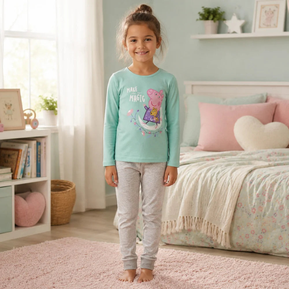Peppa Wutz Pig Kinder Mädchen Schlafanzug Pyjama Gr. 92 bis 116 - WS-Trend.de