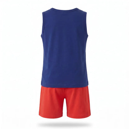 Marvel Spiderman Kinder kurz Pyjama Schlafanzug Shirt Shorts Gr. 98 bis 128 - WS-Trend.de