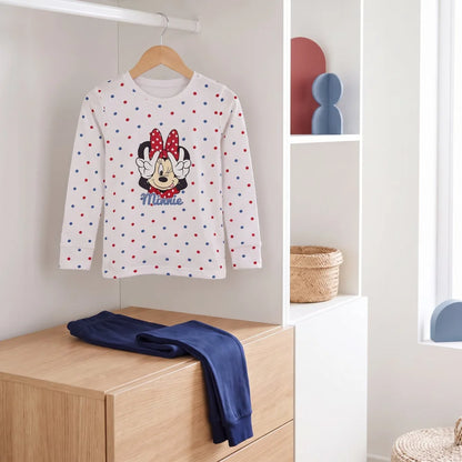 Schlafanzug Disney Minnie Maus Mädchen Kinder Pyjama lang - WS-Trend.de